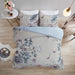Cassandra - 3 Piece Printed Duvet Cover Set - Blue - Simple Home Plus