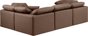 Indulge - Faux Leather 4 Piece Modular Corner Sectional - Simple Home Plus