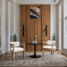 Sacha - Velvet Dining Chair With Natural Base (Set of 2) - Simple Home Plus