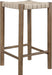 Entwine - Vegan Leather Upholstered Backless Counter Stool - Painted Brown - Simple Home Plus