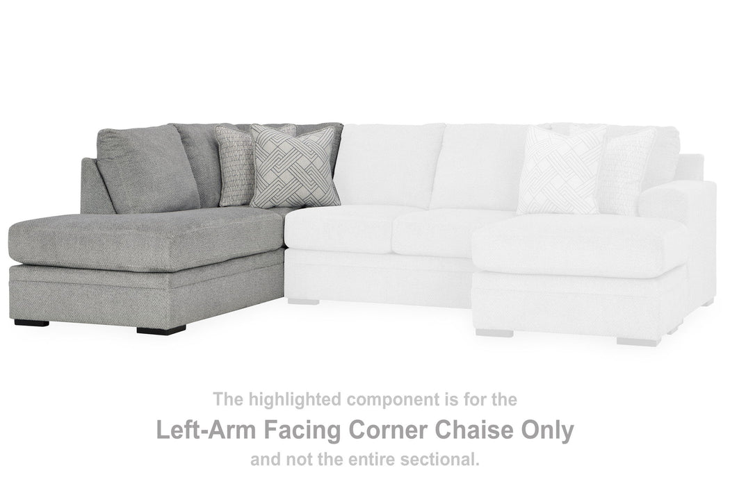 Casselbury - Laf Corner Chaise - Cement - Simple Home Plus