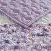 Caralie - King/California King 4 Piece Seersucker Quilt Set With Throw - Purple - Simple Home Plus