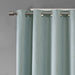 Maya - 54" Printed Heathered Blackout Grommet Top Curtain Panel - Aqua - Simple Home Plus
