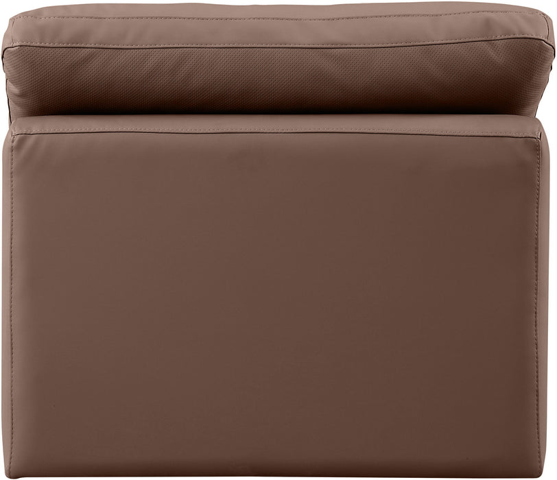 Indulge - Faux Leather Armless Chair - Simple Home Plus