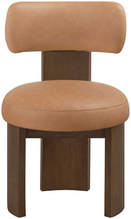 Atelier - Vegan Leather Upholstered Dining Chair (Set of 2) - Painted Brown Frame - Simple Home Plus