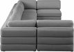 Beckham - 6 Piece Modular U-Shaped Armless Sectional - Simple Home Plus