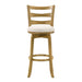 Melindra - Modern Farmhouse Swivel Wood Bar Height Kitchen Bar Stool - Simple Home Plus