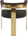 Romeo - Boucle Dining Chair With Gold Base (Set of 2) - Simple Home Plus