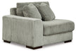 Lindyn - LAF Corner Chair - Fog - Simple Home Plus