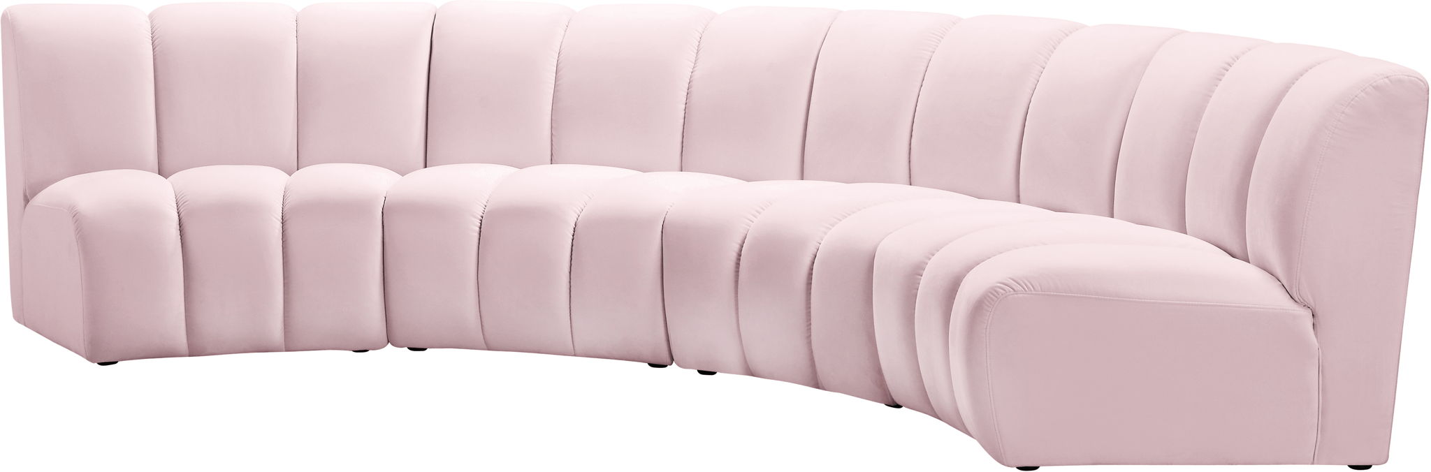 Infinity - 4 Piece Velvet Modular Sectional - Simple Home Plus