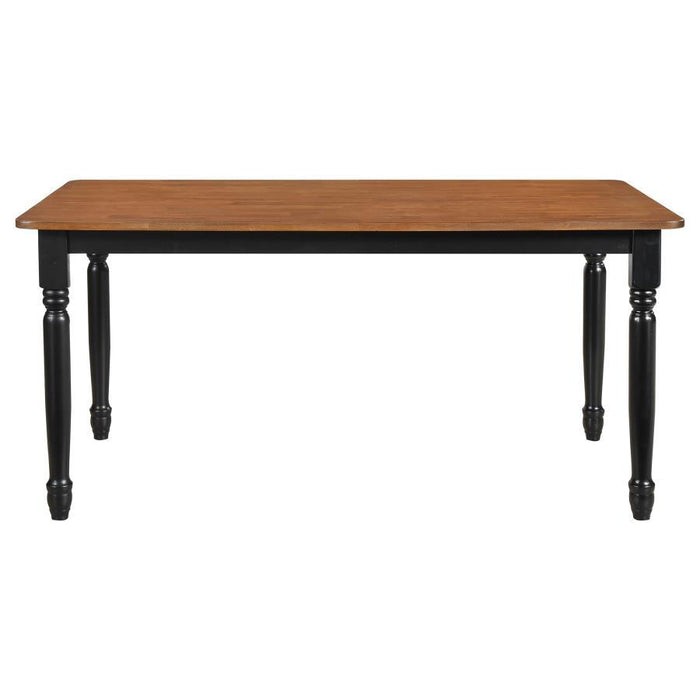 Hollyoak - Rectangular Wood Dining Table - Walnut - Simple Home Plus
