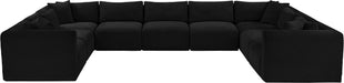 Shaggy - 9 Piece Modular U-Shaped Sectional - Simple Home Plus