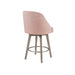 Pearce - Counter Stool With Swivel Seat - Pink - Simple Home Plus