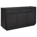 Leandro - 2-Drawer Dining Sideboard Server - Burnished Black - Simple Home Plus