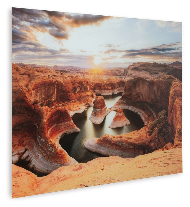 Deemsdon - Blue / Amber - Wall Art - Simple Home Plus