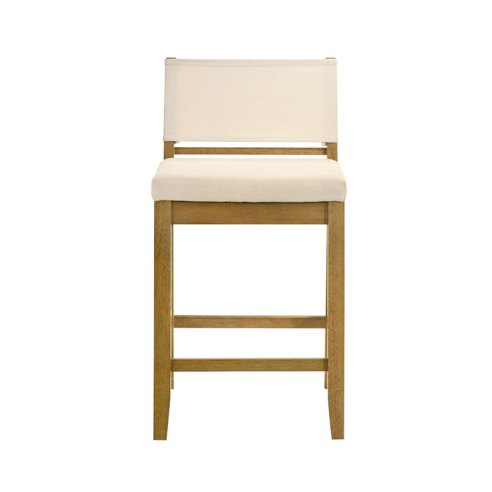 Yaneli - Contemporary Natural Wood Counter Height Kitchen Bar Stool - Simple Home Plus