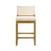 Yaneli - Contemporary Natural Wood Counter Height Kitchen Bar Stool - Simple Home Plus