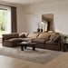 Indulge - Velvet 5 Piece Modular Sectional - Simple Home Plus