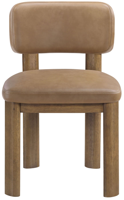 Paloma - Vegan Leather Upholstered Dining Chair (Set of 2) - Brown Frame - Simple Home Plus