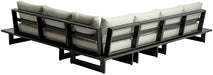Maldives - 4 Piece Water Resistant Outdoor Patio Modular Sectional With Gray Base - Simple Home Plus