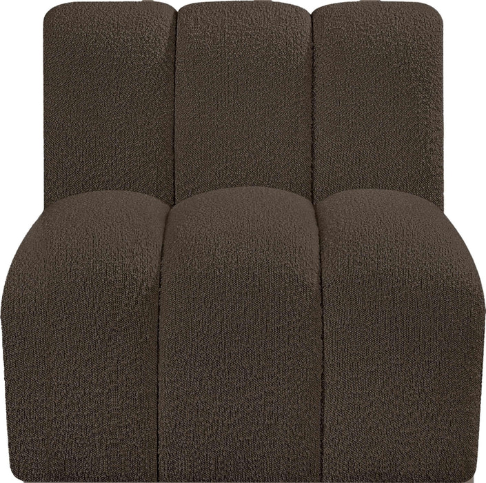 Arc - Boucle Fabric Straight Chair - Simple Home Plus