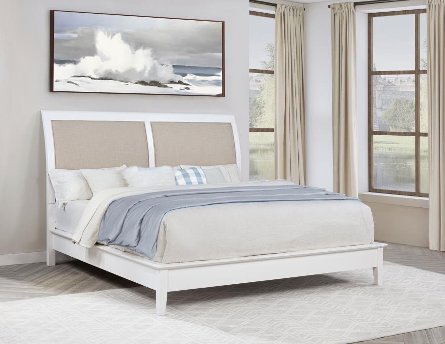 Bexhill - 56" Upholstered Panel Bed - Simple Home Plus