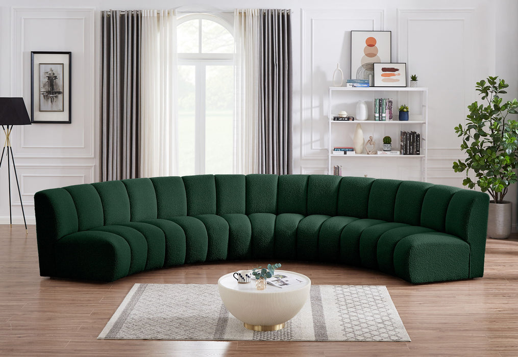 Infinity - 5 Piece Boucle Modular Sectional - Simple Home Plus