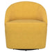 Leon - Upholstered Barrel Accent Swivel Chair - Simple Home Plus