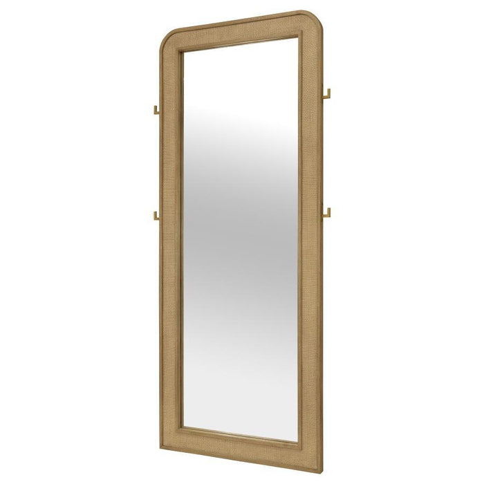 Arini - Cane Weave Full Length Standing Floor Mirror - Simple Home Plus