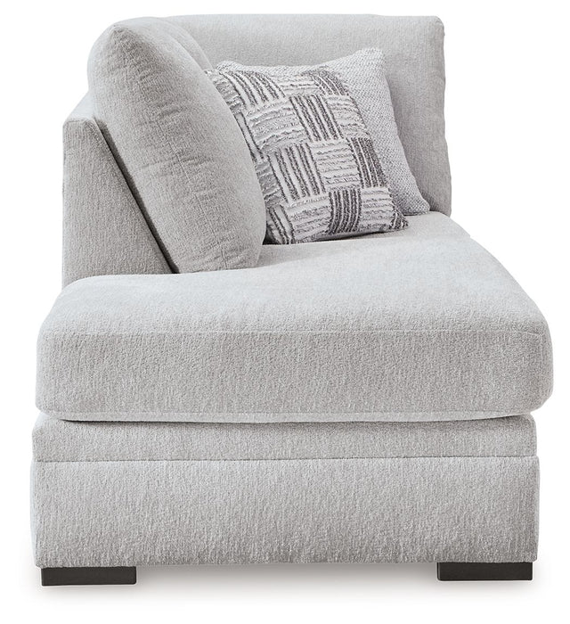 Gabyleigh - Laf Corner Chaise - Nickel - Simple Home Plus