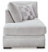 Gabyleigh - Laf Corner Chaise - Nickel - Simple Home Plus