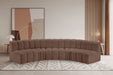Arc - Faux Leather 5 Piece U-Shaped Modular Sofa - Simple Home Plus