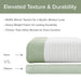 Spa Waffle - 72" x 78" Shower Curtain With 3M Treatment - Sage Green - Simple Home Plus