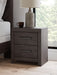Prendonea - Charcoal - Two Drawer Night Stand - Simple Home Plus