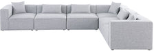 Cube - Linen 6 Piece Modular Corner Sectional - Simple Home Plus