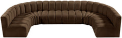 Arc - Velvet Modular U-Shaped Sectional - Simple Home Plus