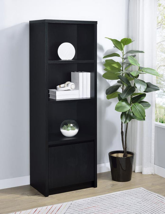 Winfield - 3-Sheld Media Tower Entertainment Pier - Black - Simple Home Plus