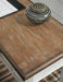 Realyn - Home Office Desk Return - White / Brown - Simple Home Plus