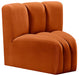 Arc - Velvet Curved Corner Chair - Simple Home Plus