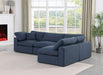 Comfy - 4 Piece Linen Fabric Modular Armless Sectional - Simple Home Plus