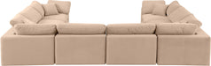 Comfy - 8 Piece Velvet Modular Sectional - Simple Home Plus
