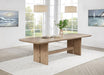 Kailani - Rectangular Wood Dining Table - Beige Oak - Simple Home Plus