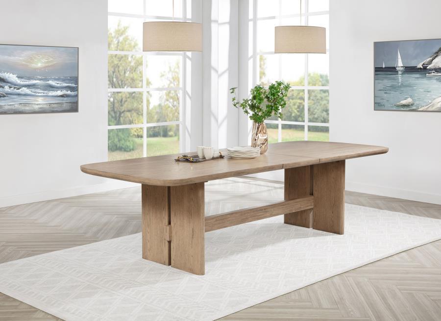 Kailani - Rectangular Wood Dining Table - Beige Oak - Simple Home Plus