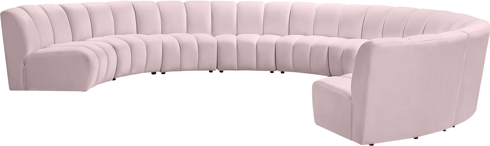 Infinity - 9 Piece Velvet Modular Sectional - Simple Home Plus