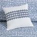 Harmony - 4 Piece Full Oversized Reversible Matelasse Coverlet Set With Throw Pillow - Blue - Simple Home Plus