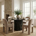 Celine - Velvet Performance Fabric Upholstered Dining Chair (Set of 2) - Taupe - Simple Home Plus