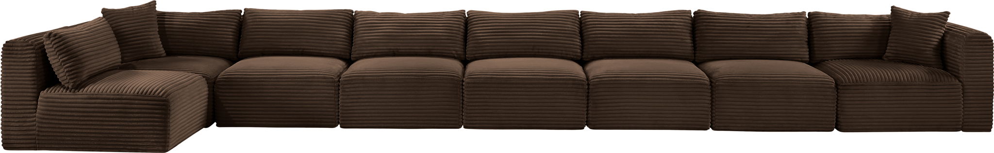 Shaggy - 8 Piece Modular Sectional - Simple Home Plus