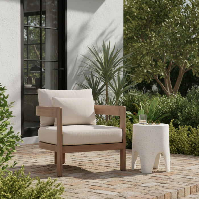 Newport - Water Resistant Fabric Upholstered Outdoor Patio Chair - Simple Home Plus