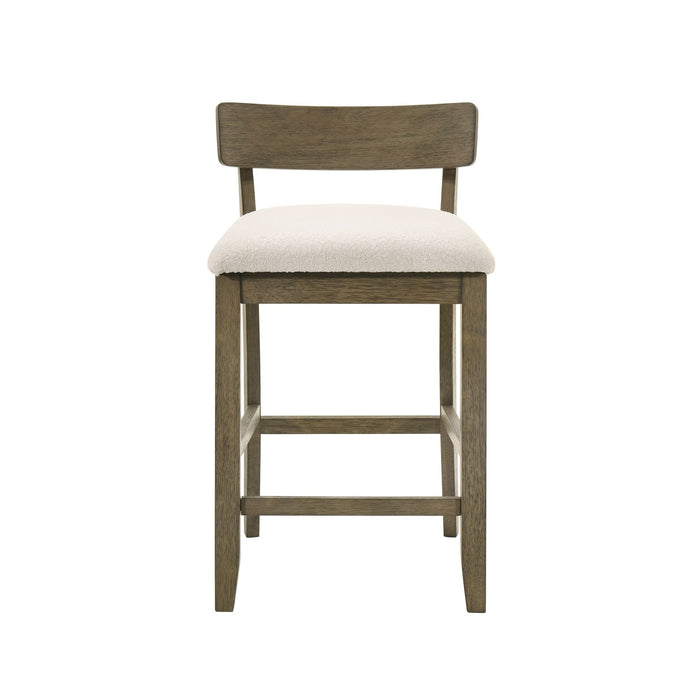 Merie - Modern Transitional Wood Counter Height Kitchen Bar Stool - Simple Home Plus
