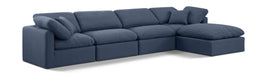 Indulge - Linen 5 Piece Modular Sectional With Chaise - Simple Home Plus